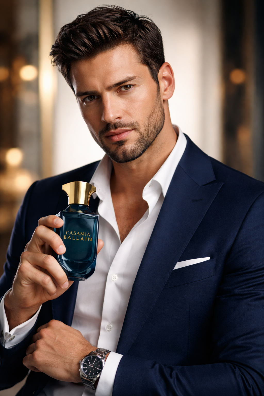 Man wearing Casamia Blue Unisex Perfume - Luxury Fragrances Dubai