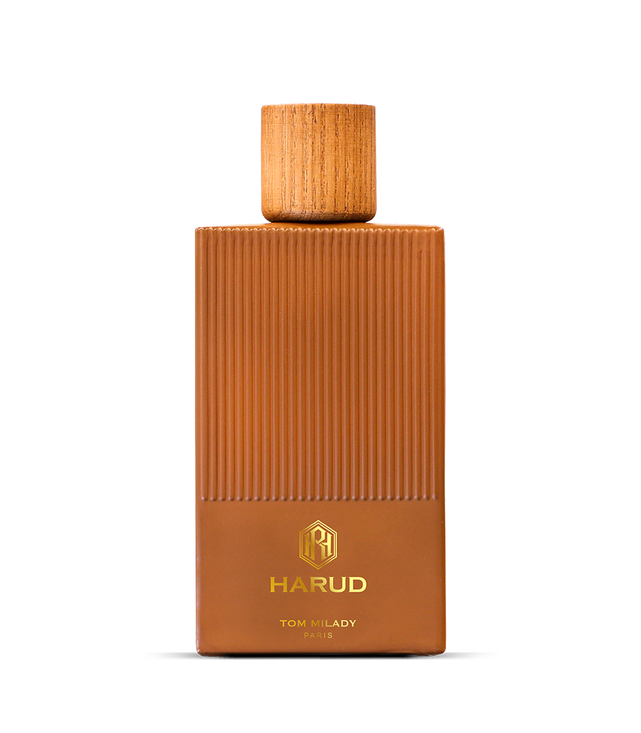 Unisex confidently wearing bespoke citrus-amber signature scent, Luxury unboxing experience of limited-edition fragrance.
